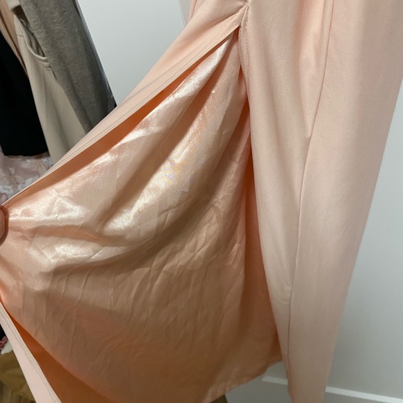 Evening pink maxi dress - Picture 3 of 4